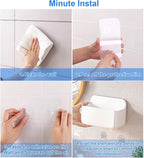 2pc Clear Wall Mount Organizer, Adhesive Cabinet Door Organizer, Self Adhesive - Image 6