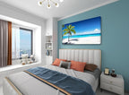 Baisuart Large Canvas Wall Art Summer Ocean Waves Coconut Trees on Sands Beach - Image 6