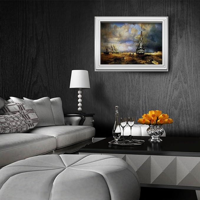 Abyssaly Black Wood Peel and Stick Paper 17.7In X 590 in Decorative - Image 7