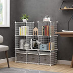 C&AHOME Wire Cube Storage, 9-Cube Organizer Metal, Wire C Grids Storage - Image 2