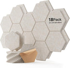 Soundsbay Acoustic Panels, 18 Pack Hexagon Soundproof Wall Panels High Density by Soundsbay