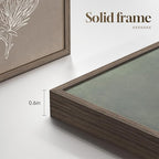 Boho Framed Botanical Wall Art for Bathroom Decor, 4 Piece Rustic Floral Canvas - Image 6