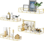 Amaoot Floating Shelves Set of 3, Home Wood Wall Shelf, Farmhouse Shelf by Amoot