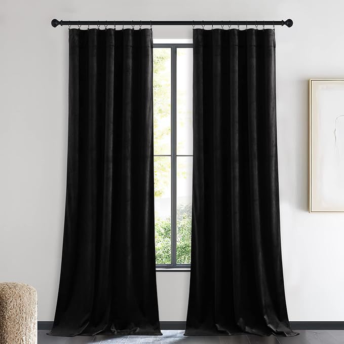 NICETOWN Insulated Black Out Velvet Curtains - Image 2