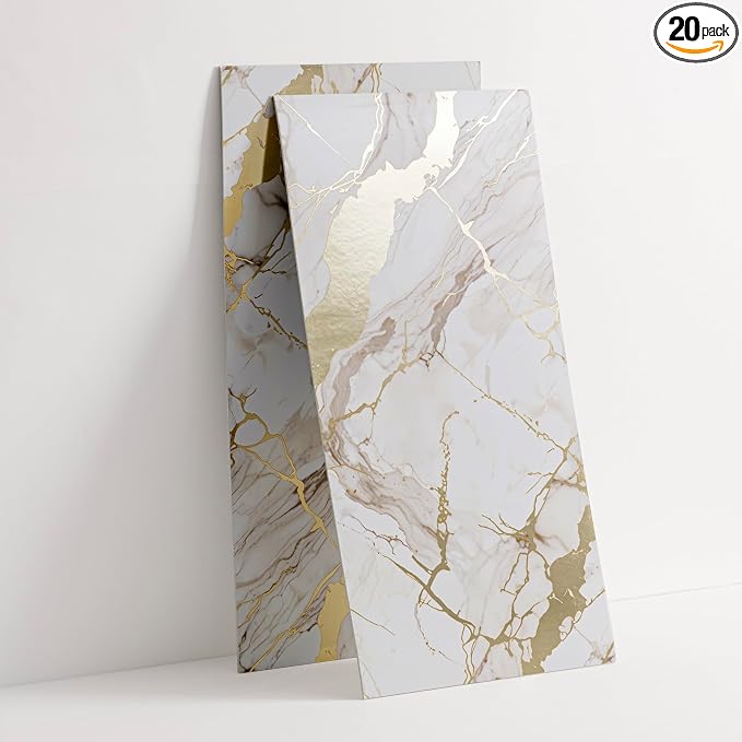 Haimin Peel and Stick Wall Panels 20 Pieces 23.6x11.8in Lightweight Backsplash by HaiminHomeDecorWallpaper