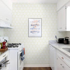 Beige and Gold Wallpaper Geometric Peel and Stick Wallpaper - Image 9