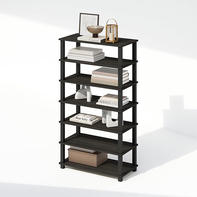 Furinno Turn-N-Tube Storage Shelves Set of 2, 4-Tier Stackable Standing Shelf - Image 5