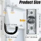 KURUI Metal Wall Hooks for Hanging Heavy Duty, Large Utility J Hooks - Image 7