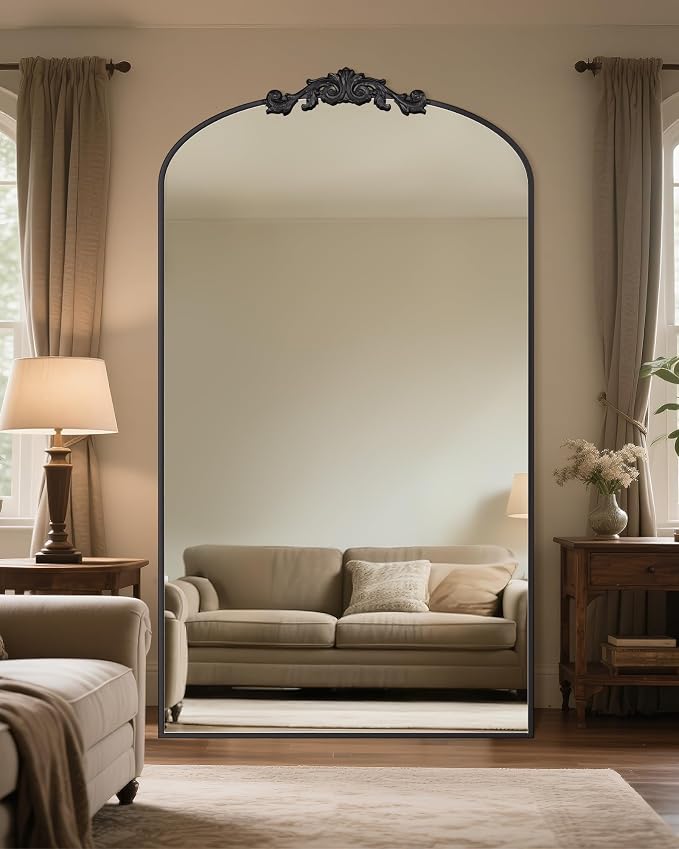 Antok Arched Full Length Mirror, Full Body Mirrors - Image 3
