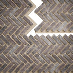 EverStone Herringbone Faux Brick Panel, 46 1/2"W x 25 1/4"H x 1"D, Limewashed - Image 9