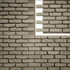 EverStone Aged Brick Faux Brick Panel, 46 7/8"W x 27"H x 1 1/4"D, Vintage White - Image 9