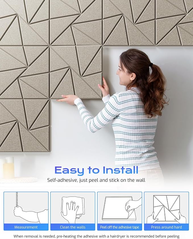 22 Pack Acoustic Panels, Sound Proof Foam Panels - Image 6