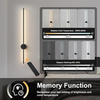 Battery Operated Modern Wall Sconces Set of Two, Rechargeable Wireless Wall - Image 4