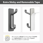 pickpiff Wall Hooks for Coat and Towel: 13LB Strong Adhesive Door Hanger Stick - Image 3