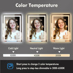 GarveeHome 30 in x 22 in Led Bathroom Mirror - Image 4