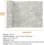 VEELIKE 15.7''x354'' Concrete Contact Paper - Image 2