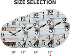 KECYET Wall Clock Battery Operated 16 Inch Silent Non-Ticking Coastal Country - Image 2