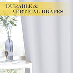 NICETOWN Room Darkening Greyish White Curtain - Image 5