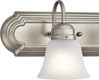 Kichler 24" 3-Light Vanity Bath Light in Brushed Nickel, Modern Bathroom Light - Image 7