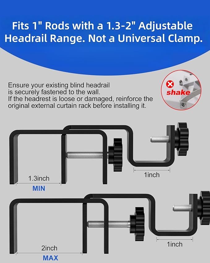 Over-Blinds Curtain Rod Brackets - Image 4