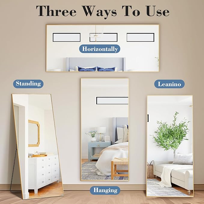 DUMOS 21"x56" Full Length Mirror - Image 6