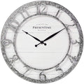 Presentime & Co 13" Farmhouse Series Wall Clock, Quartz Movement, Shiplap Style by Presentime