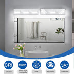 IZORRO LED Modern Bathroom Lights Fixtures, Matte White Acrylic Wall Lighting - Image 4