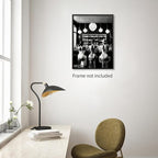 Vintage Black and White Canvas Wall Art Trendy Women Drink Cocktail Posters - Image 4