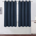 LEMOMO Navy Blackout Curtains 66 x 63 Inch Length/Set of 2 Curtain by Lemomo