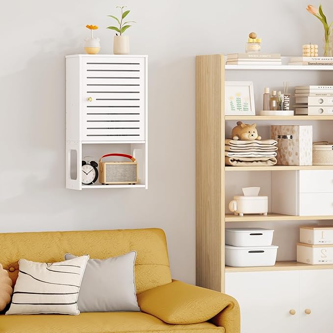 4-Tier Wall Bathroom Storage, Space-Saving Organizer - Image 5