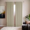 Beige Blackout Curtains for Bedroom 52 x 72 Inches Long 2 Panels Set by Grichril
