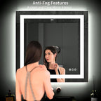 LOAAO 40"X38" LED Bathroom Mirror - Image 3