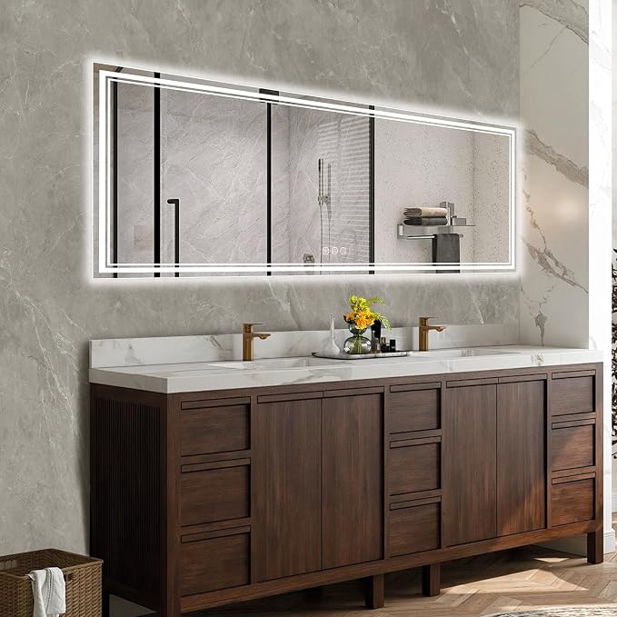 Ratsamee 96x36 Inch Led Mirror for Bathroom - Image 2
