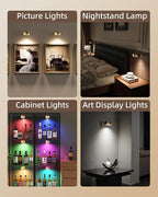EZVALO Picture Lights for Wall, Rechargeable Battery Magnetic Poster Lights - Image 3