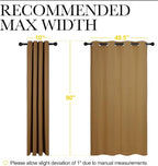 NICETOWN Sleek Blackout Curtains 90 inches Length - Image 7