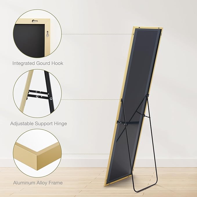 DUMOS 16"x59" Full Length Mirror - Image 4