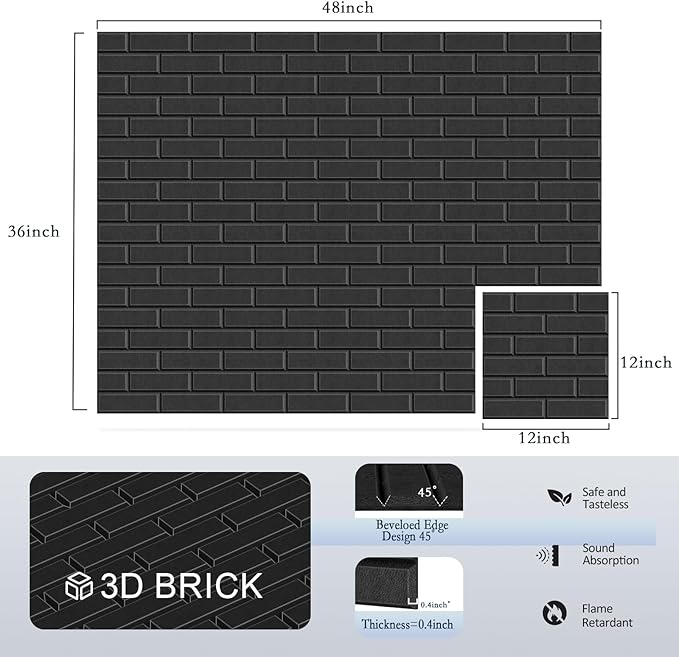 12Pack Acoustic Panels, Decorative Sound Dampening Wall Panels - Image 2