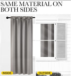 NICETOWN Room Darkening Cafe Satin Curtains - Image 6
