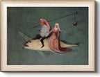 VIYYIEA Framed Wall Art for Living Room, Drive the Fish Canvas Prints, Vintage by VIYYIEAART