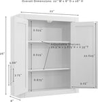 Crosley Furniture Savannah 2-Piece Wall Storage Cabinet, Cabinets - Image 7