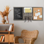 MyGift 3 Panel Wall Mounted Entryway Bulletin Board Combo Set - Image 3