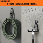 Pack 16 Garage Hooks Heavy Duty | Multi-Sized Wall-Mounted Tool Hangers - Image 6