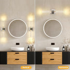 Modern Wall Sconces Set of Two in Brushed Nickel Finish 18 Inch 3000K-6000K Led - Image 2