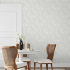 Ismoon Peel and Stick Wallpaper Vintage Floral Contact Paper Boho White and - Image 5
