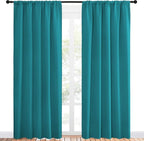 NICETOWN Peacock Blue Blackout Curtains Panels - Image 2