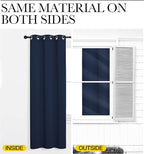 NICETOWN Navy Blackout Curtains 78" Long - Image 6