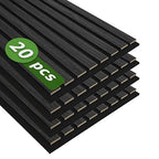 Art3d 20-Pack 12" x 24" Soundproof Wood Slat Panels, 40 sq.ft Acoustic Wall by Art3d