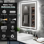 36x24 Inch LED Bathroom Mirror - Image 2