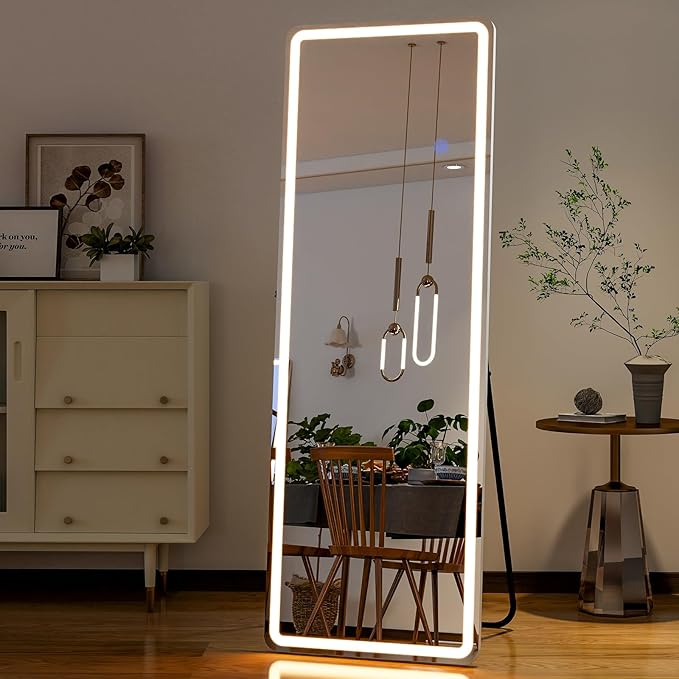 GLSLAND LED Full Length Mirror 60"x16" Floor Mirror - Image 6