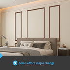 Art3d Pre-Cut Wall Molding Set of 6 pcs, Ready-to-Assemble Wainscoting Panels - Image 3